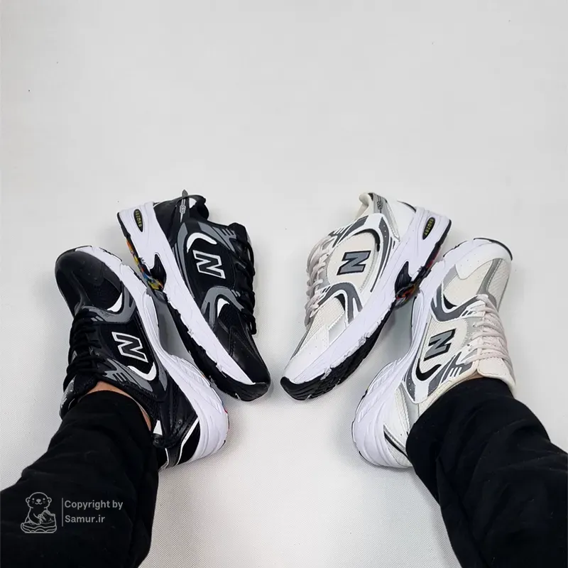 گالری تصاویر کتونی نیوبالانس 530 مشکی سفید